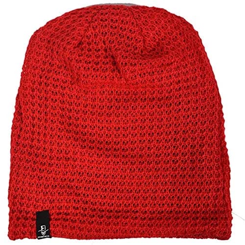FORBUSITE Slouchy Oversized Beanie Knit Cap Red | Loose Fit for All Seasons thumbnail 2