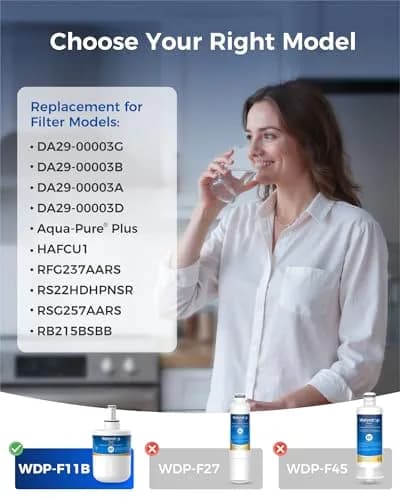 Waterdrop Plus WDP-F11B Refrigerator Water Filter Replacement 300 Gallons (1 Count) | NSF Certified for Samsung DA29-00003G thumbnail 2