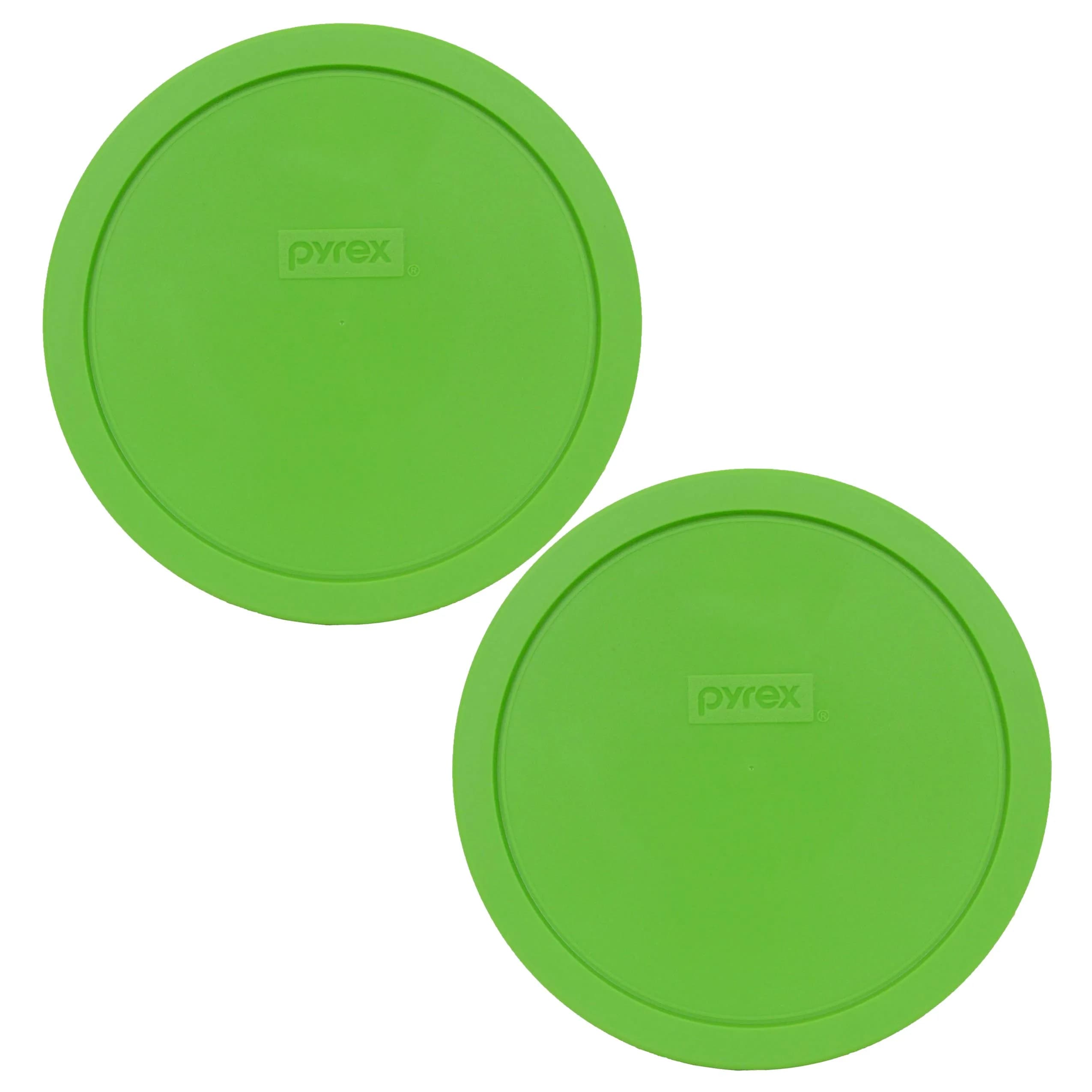 Pyrex 7402-PC Blue Food Storage Lid 7.5 inch (19 cm) Round | BPA-Free Plastic for Pyrex Bowls | 4-Pack — Green / 2 Lids