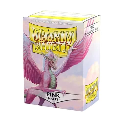 Dragon Shield Matte Pink Card Sleeves (100 CT) | USA Imported TCG Protection for Pokemon, MTG, Flesh & Blood — Pink