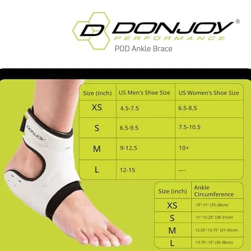 DonJoy Performance POD Ankle Support Brace White Large Left | "Protection On Demand" Technology thumbnail 5