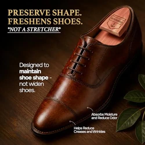 HOUNDSBAY Cedar Shoe Tree, Shaper & Stretcher for Men & Women, XX-Large / 13.5 - 15 US (1 Pair) thumbnail 4