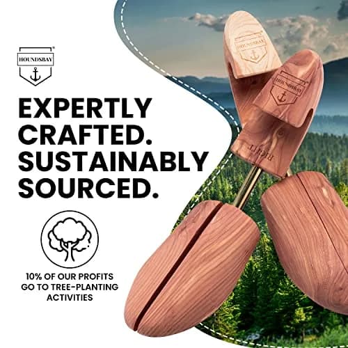 HOUNDSBAY Cedar Shoe Tree, Shaper & Stretcher for Men & Women, XX-Large / 13.5 - 15 US (1 Pair) thumbnail 9