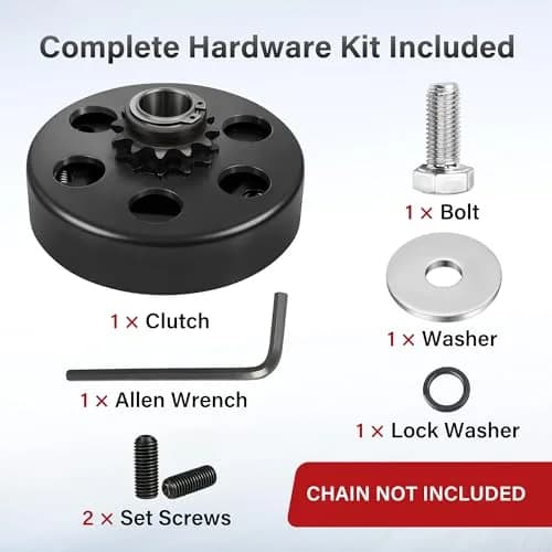 LotFancy Go Kart Clutch 3/4" Bore 12T for #35 Chain | Centrifugal Clutch for 2-6.5 HP Engines thumbnail 6