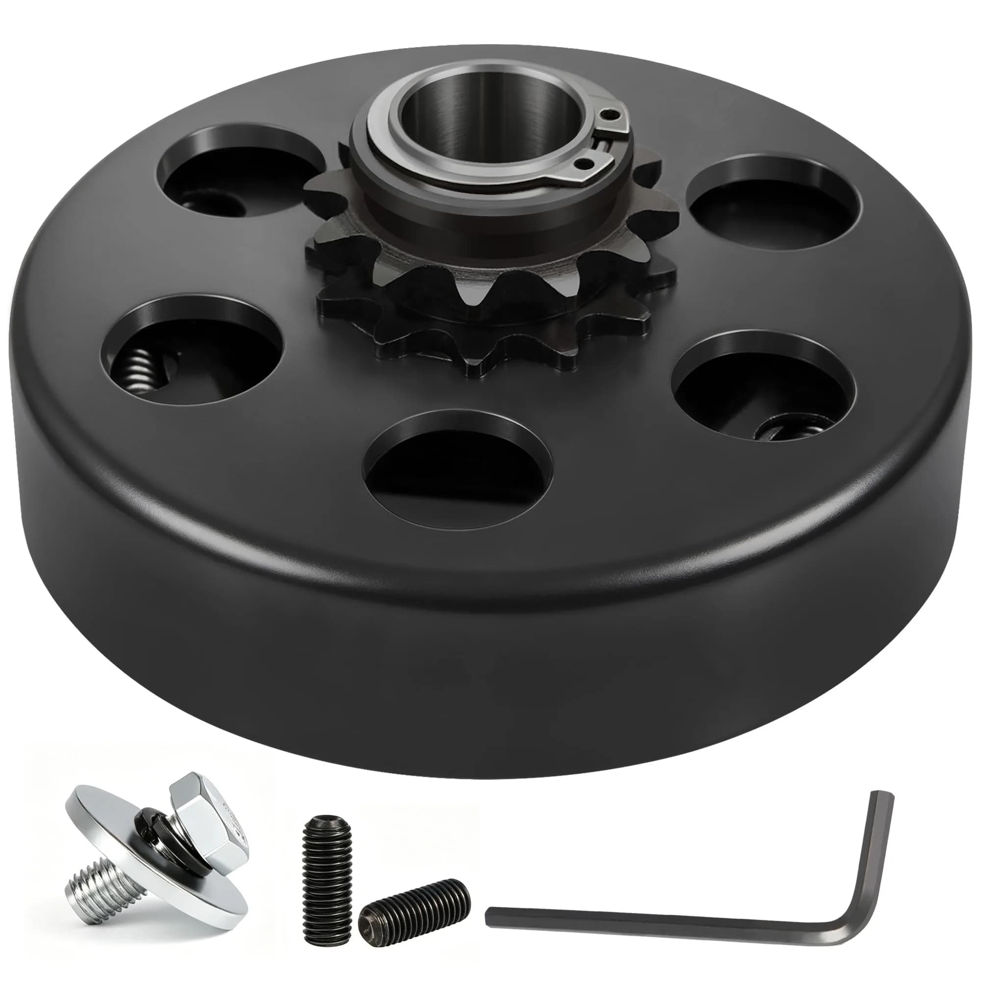 LotFancy Go Kart Clutch 3/4" Bore 10T for #40/#41/#420 Chain | 2.27 kg (5 lb) Centrifugal Clutch for Predator 212cc Engines — 3/4" Bore 12T