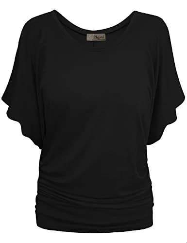 Hybrid & Company Womens Boat Neck Dolman Top Shirt Small | Light, Stretchy & Versatile thumbnail 1
