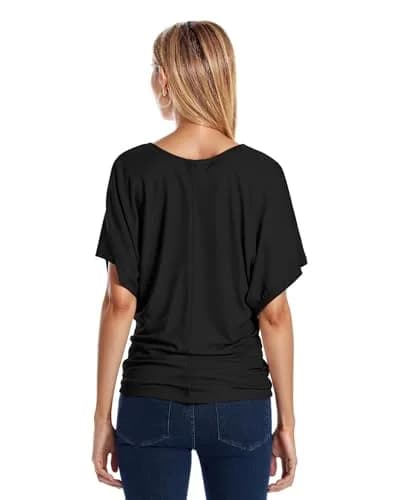 Hybrid & Company Womens Boat Neck Dolman Top Shirt Small | Light, Stretchy & Versatile thumbnail 6