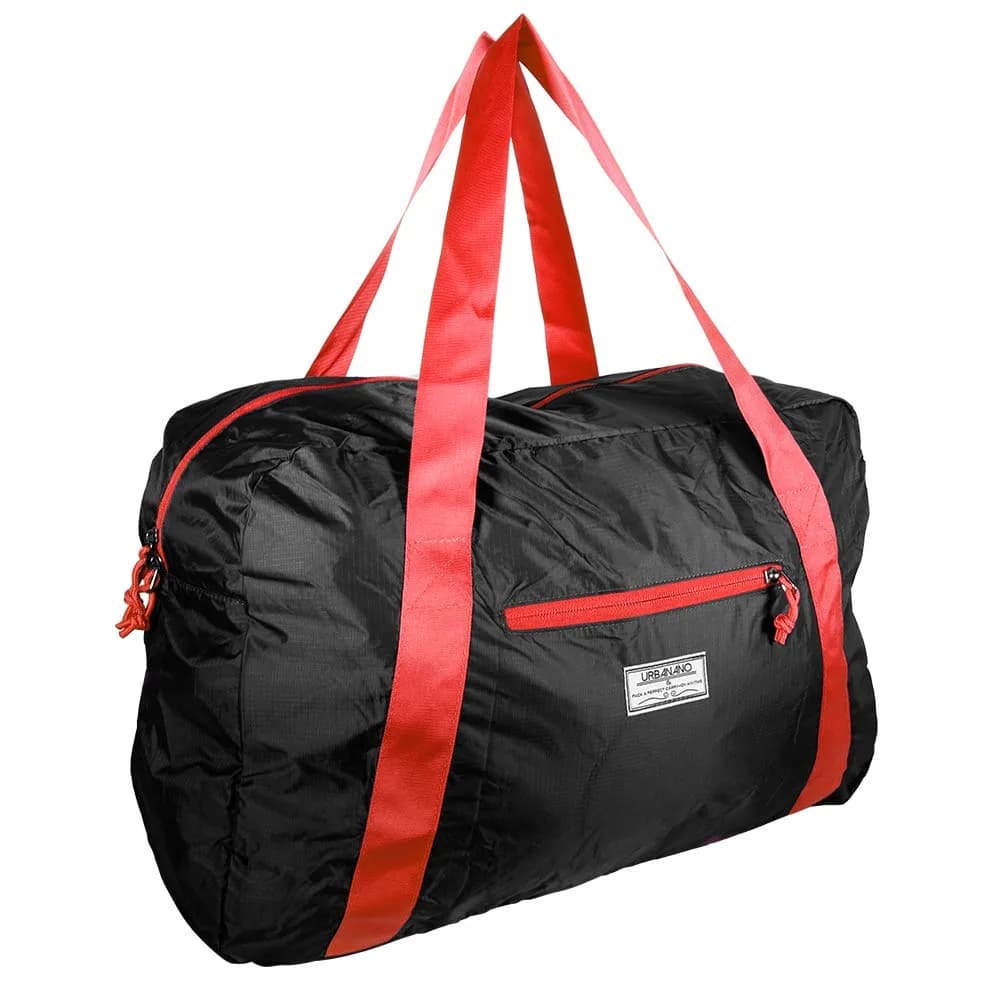 URBANANO Foldable Duffel Bag 46L (20.87 x 13.38 x 7.08 inch) | Lightweight Travel Luggage for India — Dark Grey