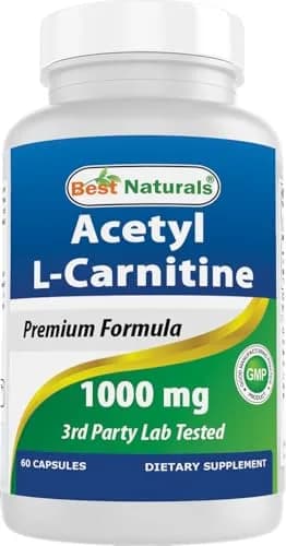 Best Naturals Acetyl L-Carnitine 1000mg Capsule | 60 Count | Supports Energy & Brain Function thumbnail 1