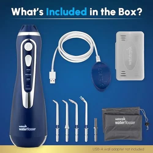 Waterpik Cordless Advanced Portable Water Flosser, Rechargeable, Blue | ADA Accepted Oral Irrigator for Gum Health thumbnail 4