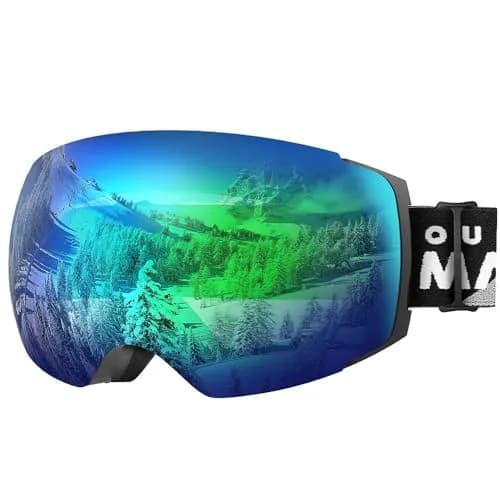 OutdoorMaster Ski Goggles PRO, OTG Snow Goggles with Interchangeable Lens | Frameless Design, UV400, OTG Fit, Helmet Compatible thumbnail 1