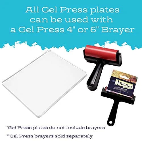 Gel Press Monoprinting Gelli Plate 8" x 10" | Durable, Reusable, Easy to Clean thumbnail 7