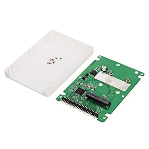 chenyang mSATA Mini SATA SSD to IDE 44Pin 2.5 inch Hard Disk Case Enclosure Box White for Laptop | Compatible with 50mm mSATA SSD thumbnail 9