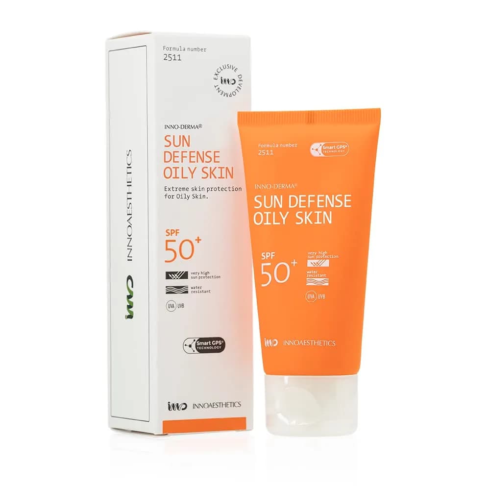 Inno-Derma Sun Defense Sunblock UVP 50+ Oily/Combination Skin 59ml (2.03 Fl Oz) | Broad Spectrum SPF 50+ Protection