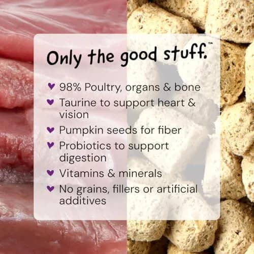 Stella & Chewy's Freeze-Dried Raw Duck & Goose Morsels for Cats & Kittens, 510 g (18 oz) | Complete & Balanced Nutrition thumbnail 3