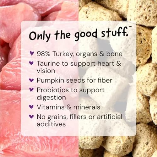 Stella & Chewy's Freeze-Dried Raw Cat Dinner Morsels Turkey Recipe 227 g (8 oz) | 98% Farm-Raised Meat & Organs thumbnail 3