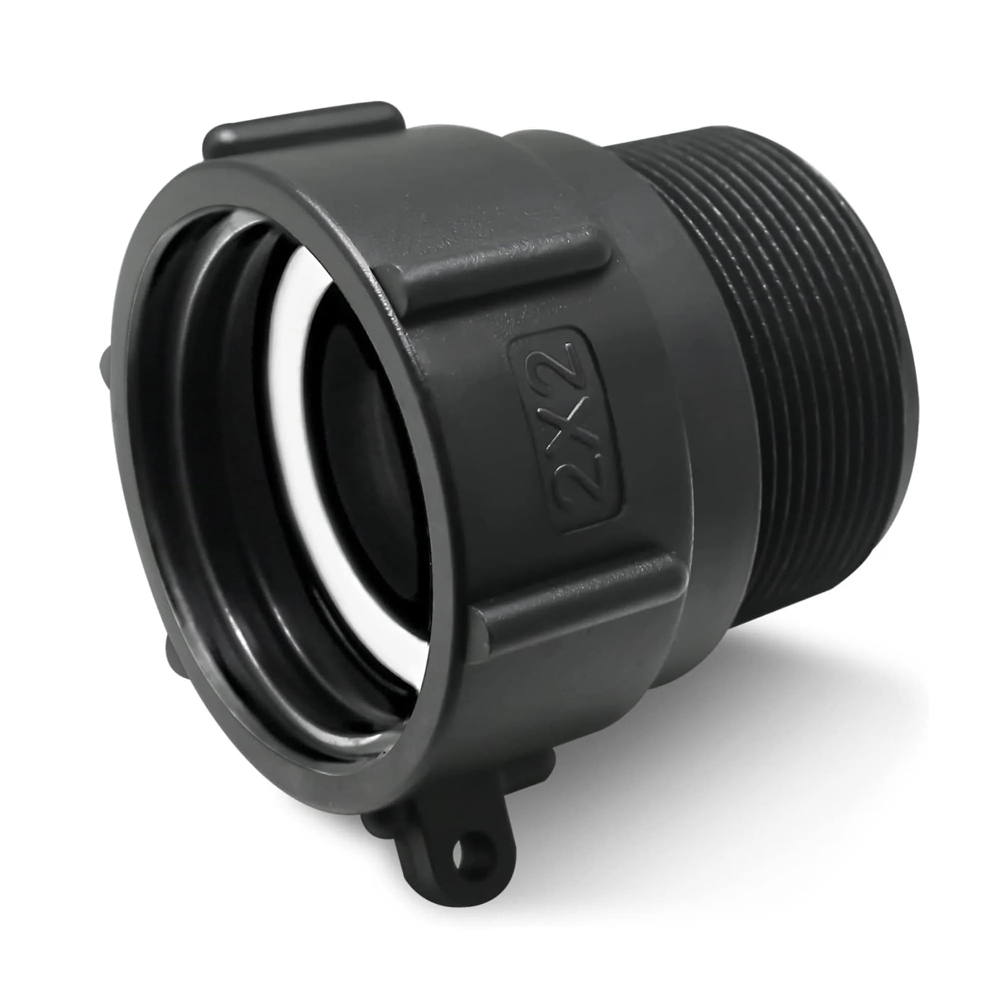 PERMINKS S60x6 IBC Tote Adapter with 2" NPT Fitting | Converts 275-330 Gal Tanks to Standard Plumbing
