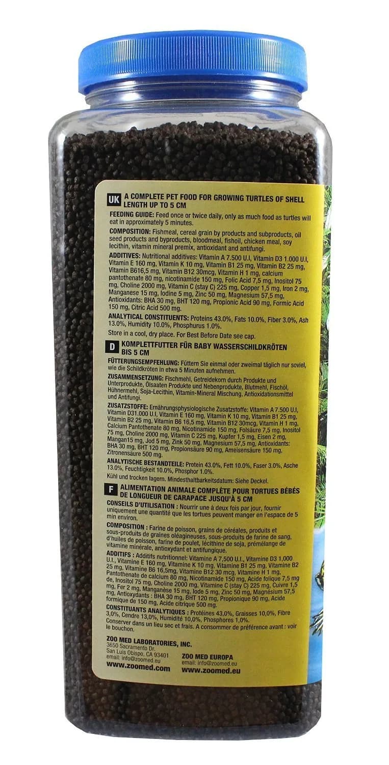 Zoo Med Natural Aquatic Turtle Food Micro Pellet 45 oz (1.28 kg) | High Protein Hatchling Formula thumbnail 2