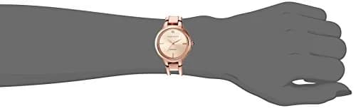 Anne Klein Women's AK/2626RGRG Rose Gold-Tone Open Bangle Watch with Diamond Accent | 30mm Case thumbnail 4