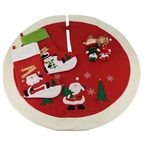 WEWILL Classic Christmas Stockings Set of 2 Santa, Snowman 43cm (17 Inch) | Festive Holiday Decor thumbnail 7