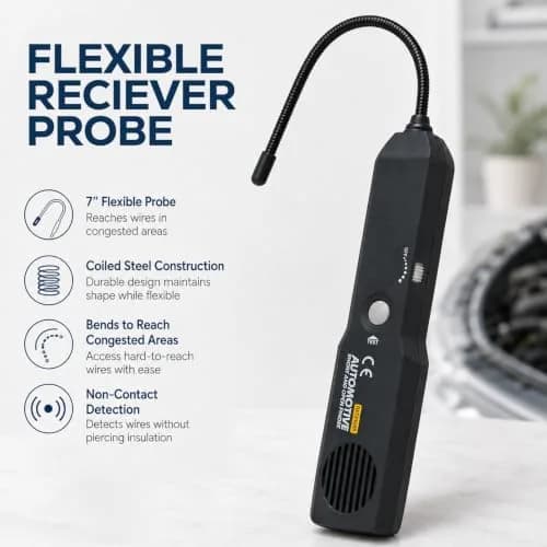 TEKCOPLUS Automotive Circuit Tester 6-42V | Wire & Fault Locator with Flexible Probe (7") thumbnail 5