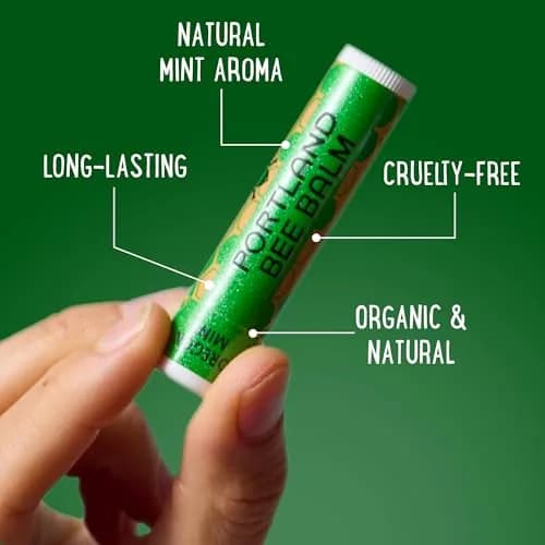 Portland Bee Balm Oregon Mint Lip Balm 3 Pack | Natural Beeswax, Hydrating & Cruelty-Free thumbnail 4