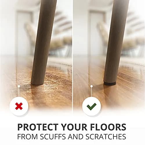 X-Protector 181 PCS Premium Felt Furniture Pads | Heavy Duty Furniture Sliders for Hardwood & Laminate Floors thumbnail 4
