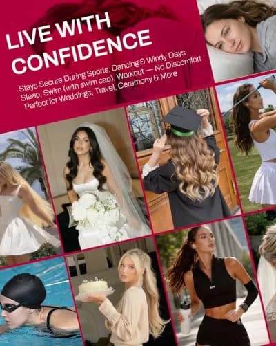 Moresoo Micro Bead Hair Extensions Real Human Hair, Off Black, 20 Inch (50g / 1.76 oz) | Blend Seamlessly for Volume & Length thumbnail 8