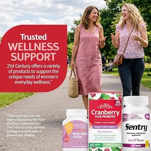 21st Century Cranberry Plus Probiotic Tablets 60 Count | Gluten-Free Urinary & Digestive Support thumbnail 9