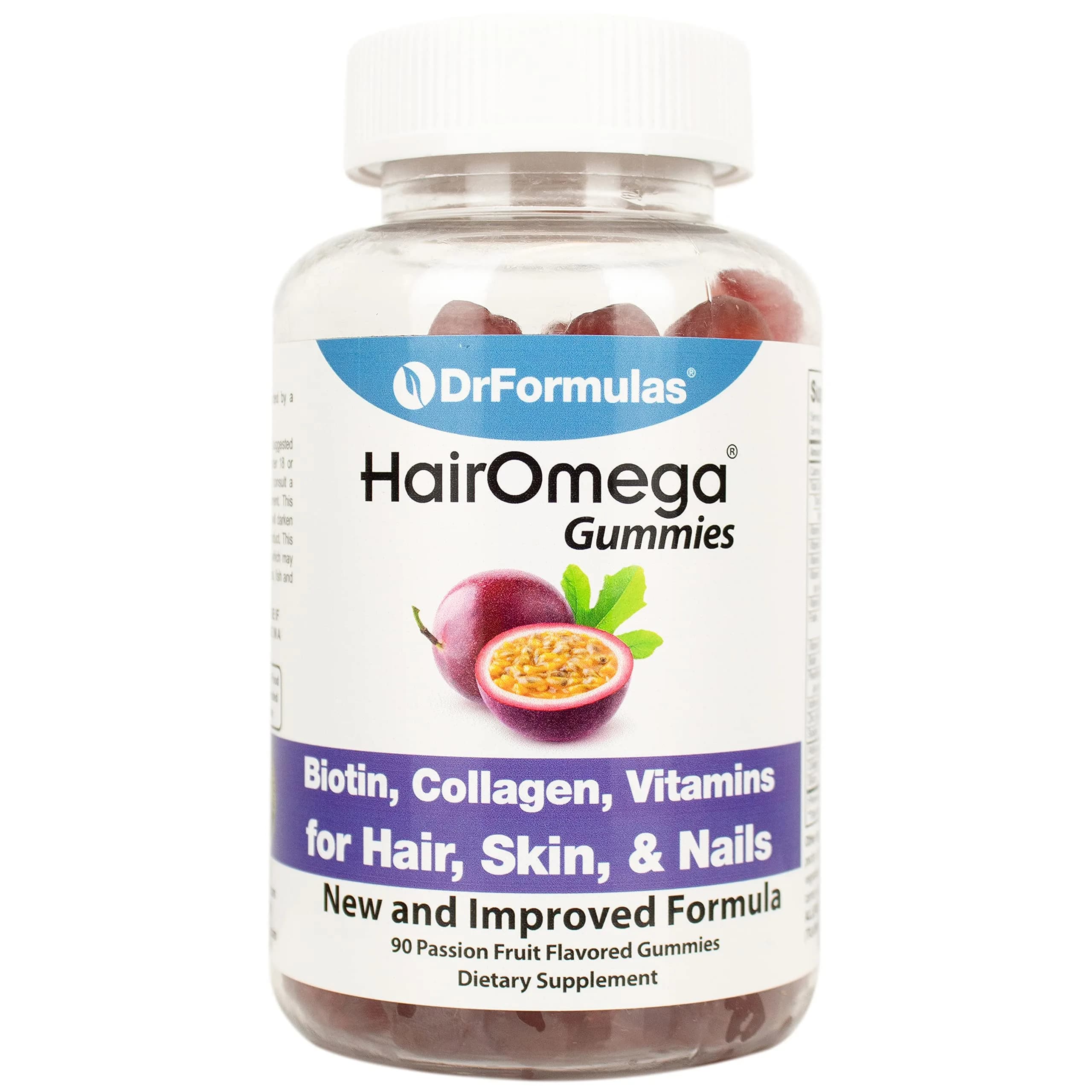 DrFormulas Hair Skin Nails Gummies with Biotin 90 Count | Supports Hair Growth & Strength for Men & Women - main product image
