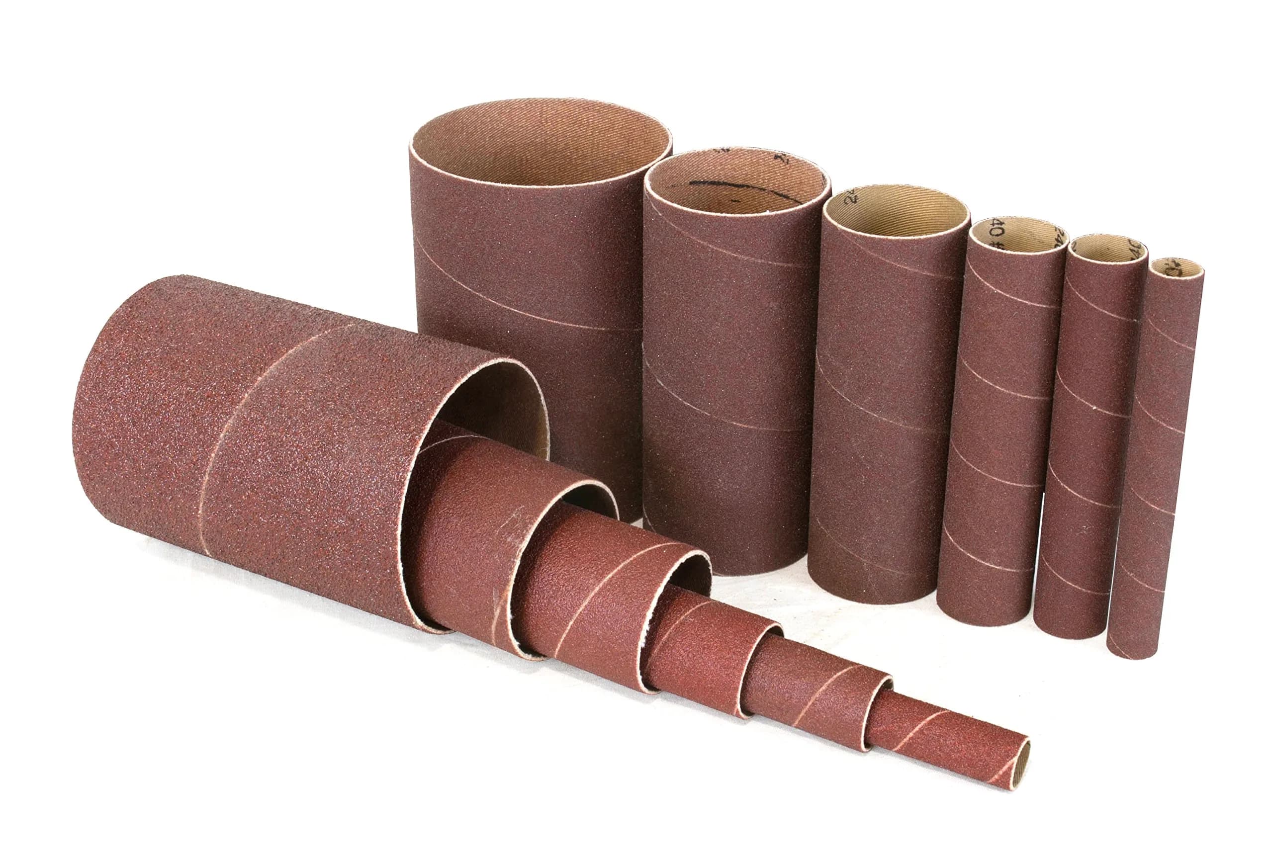 WEN 6510SPC Assorted Grits Spindle Sanding Sleeves (18 Pack) | 18-Piece Set for Oscillating Spindle Sanders — 150 Grit