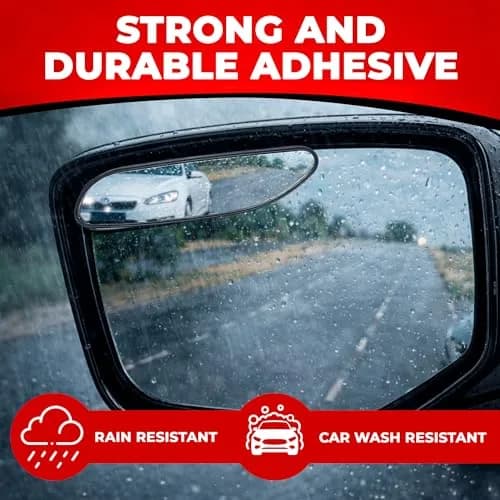 Utopicar Long Blind Spot Car Mirror 13.5cm (5.3") x 3.3cm (1.3") | Universal Fit 2-Pack thumbnail 3