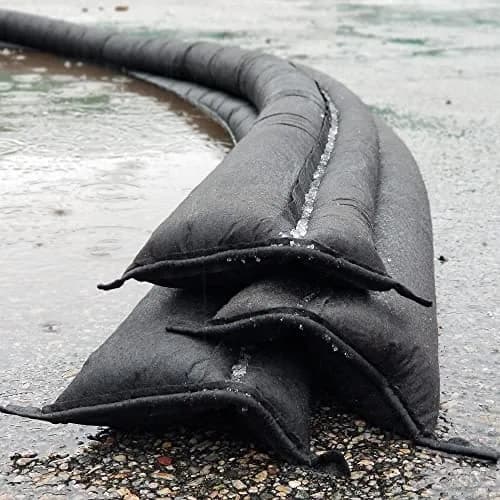 Quick Dam QD617-8 Water-Activated Flood Barriers 8 Pack Black 3.5in High | Control Flood Water Indoors & Outdoors thumbnail 7