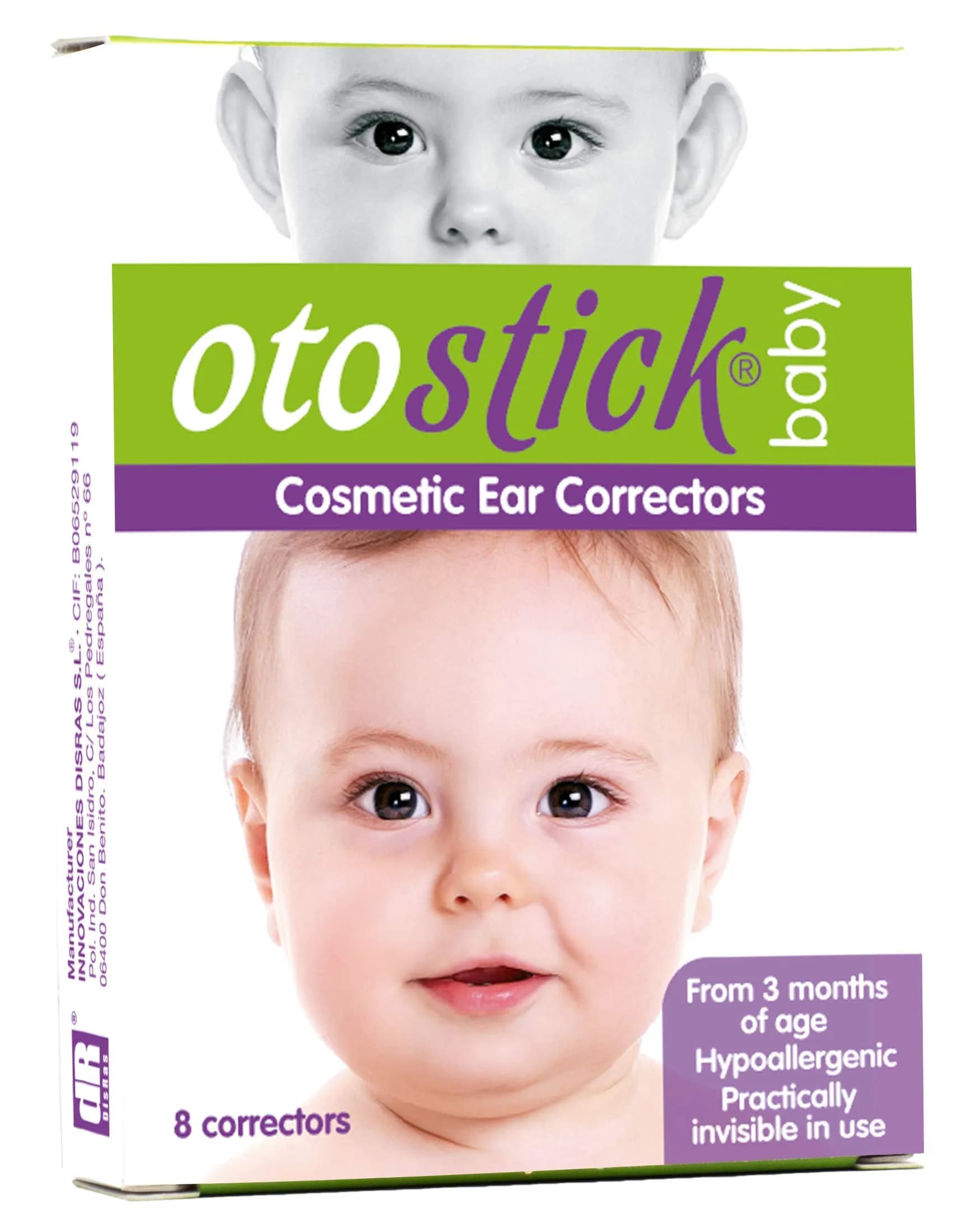 Otostick Baby Ear Corrector 8 Count Transparent Silicone | Corrects Prominent Ears from 3 Months - main product image