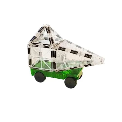 MAGNA-TILES Cars – Green & Yellow 2-Piece Magnetic Construction Set | Magnetic Building Toy for Kids 3+ thumbnail 3