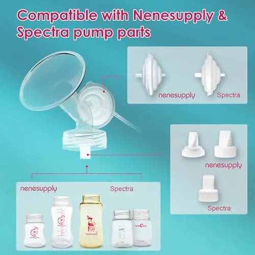 Nenesupply Breast Pump Flanges 24mm | Compatible with Spectra S2 S1 9 Plus Synergy Gold thumbnail 4