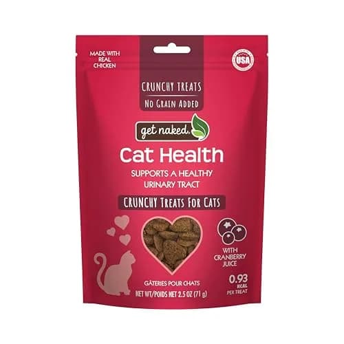 Get Naked Biteables Daily Crunchy Cat Treats for Skin Health, Cranberry Flavor, 2.5oz (70.87 g) | Functional Grain-Free Cat Snacks thumbnail 1