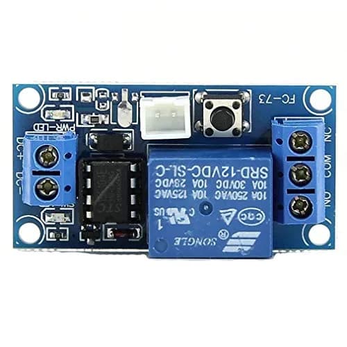 HiLetgo 12V Self-Locking Relay Module 2pcs | Push to Start & Stop | 250V 10A | Surface Mount thumbnail 3