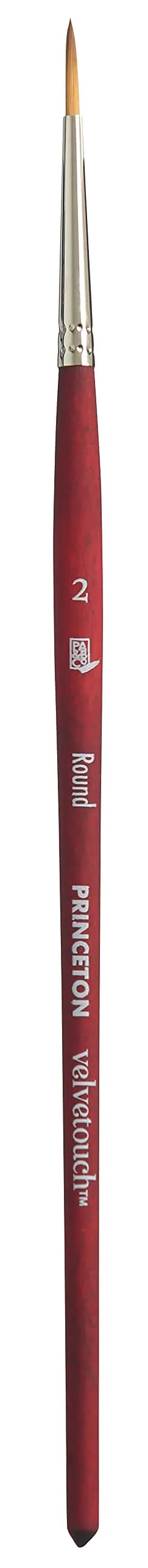 Princeton Velvetouch Series 3950 Paint Brush 2 inch | Synthetic Multi-Media Brush with Velvetouch Handle