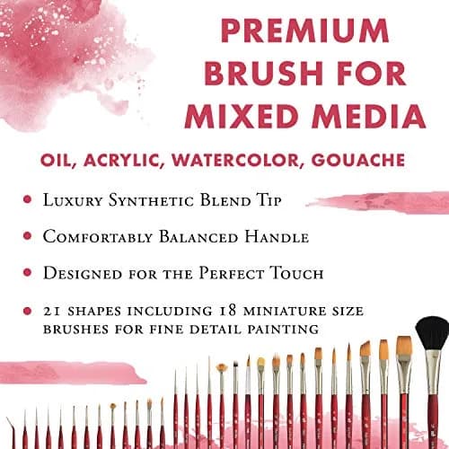 Princeton Velvetouch Series 3950 Paint Brush 2 inch | Synthetic Multi-Media Brush with Velvetouch Handle thumbnail 2