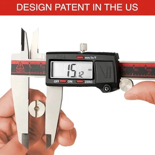 VINCA DCLA-1205 Digital Caliper 300mm (12 Inch) | IP54 Stainless Steel, Inch/Metric/Fraction Conversion thumbnail 6