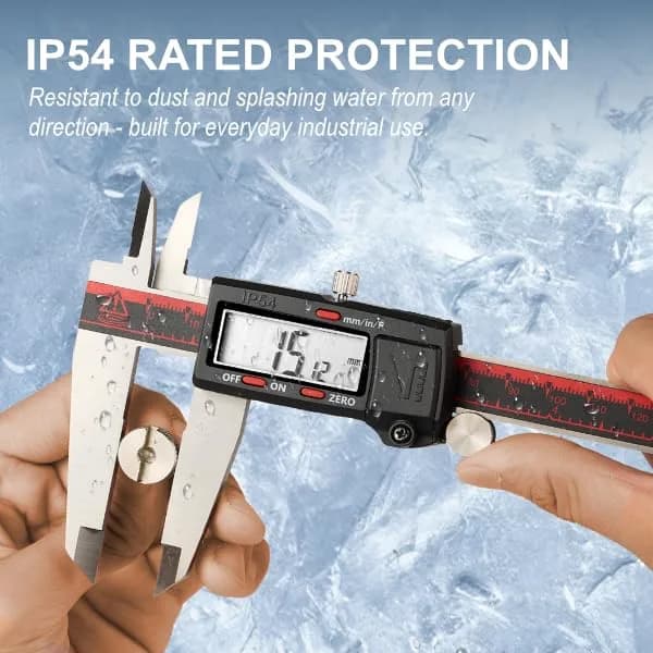 VINCA DCLA-1205 Digital Caliper 300mm (12 Inch) | IP54 Stainless Steel, Inch/Metric/Fraction Conversion thumbnail 4