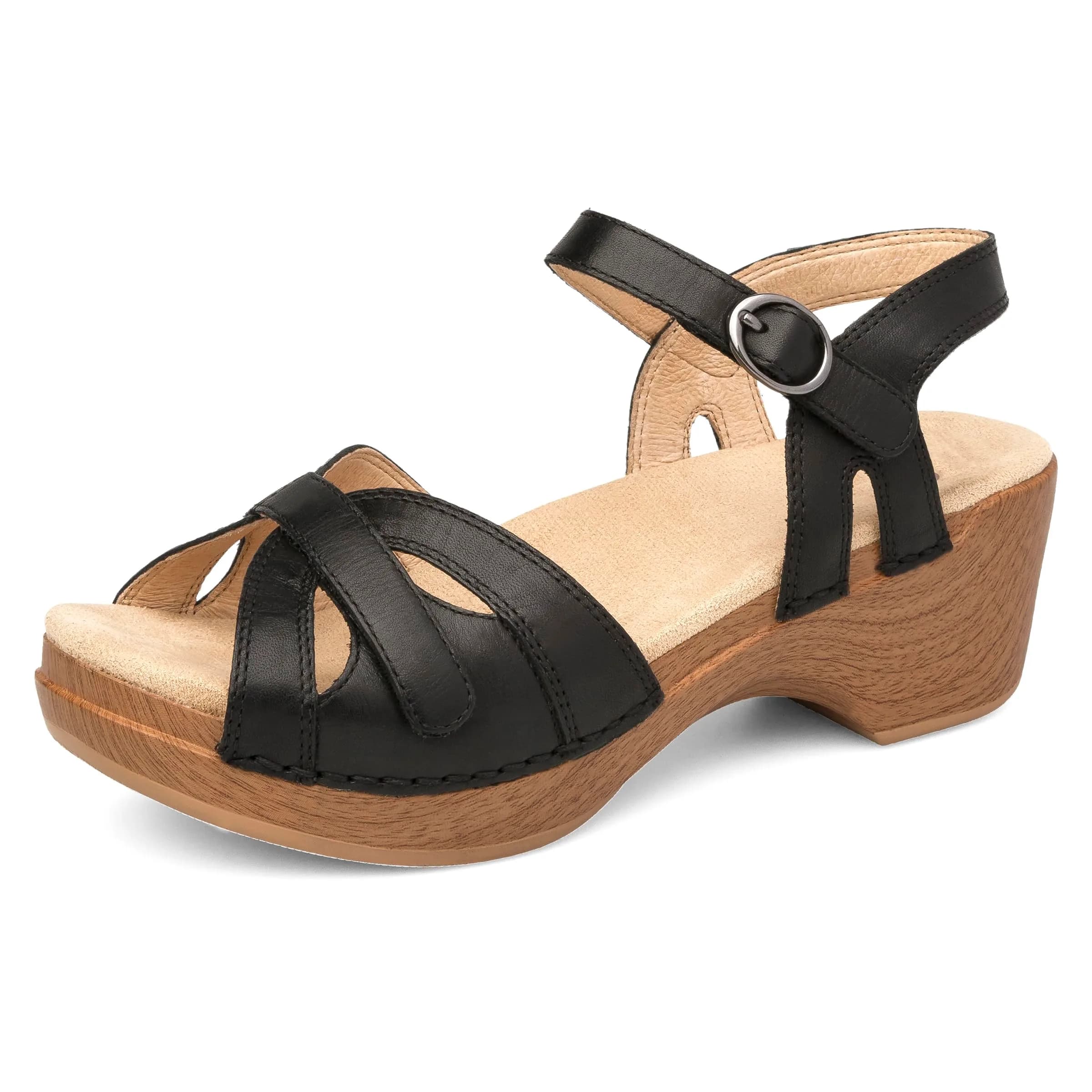 Dansko Season Stylish Sandal for Women - Lightweight with Arch Support - Durable PU Outsole (6.5-7 US) | Classic Summer Comfort
