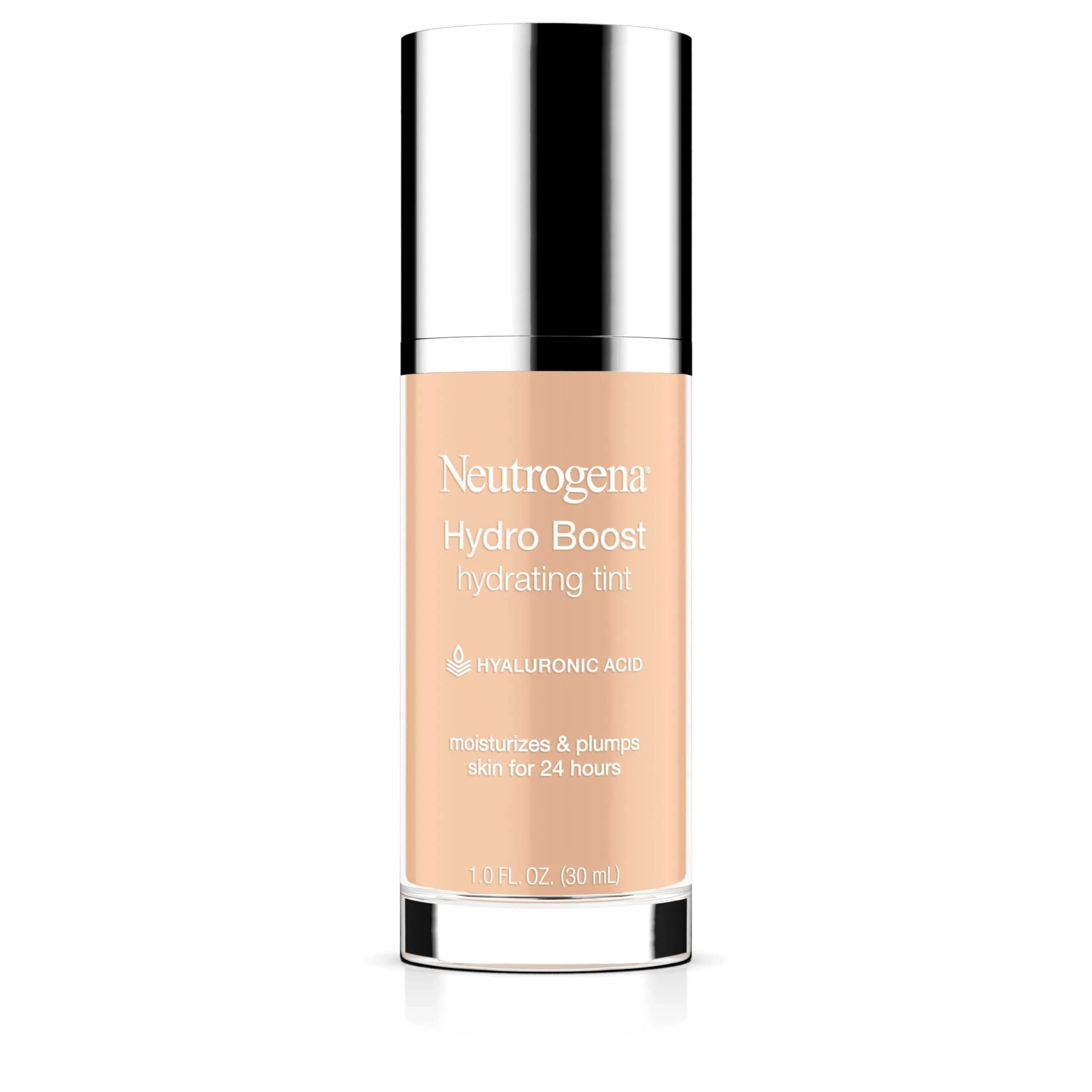 Neutrogena Hydro Boost Tint Foundation Makeup 10 Classic Ivory 1.0 fl oz | Hydrating, Oil-Free, Sheer Coverage - main product image