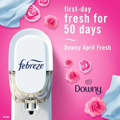 Febreze Fade Defy Plug-In Air Freshener Refills, Downy April Fresh Scent, 2.61 Fl Oz (77ml) | Lasts 50 Days on Low thumbnail 4