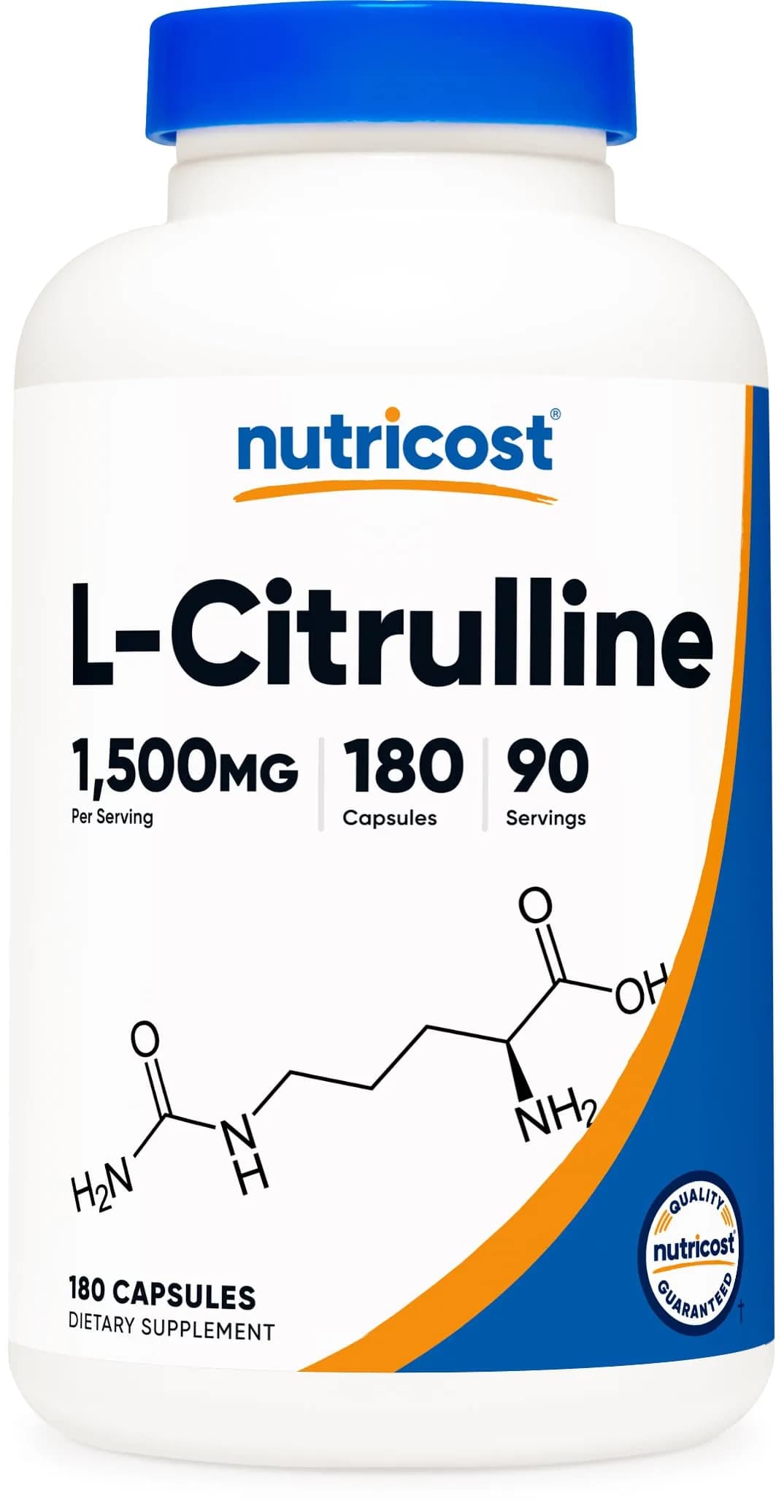 Nutricost L-Citrulline 1500mg | Gluten Free, GMO-Free Capsules for Athletes & Gym-Goers - main product image