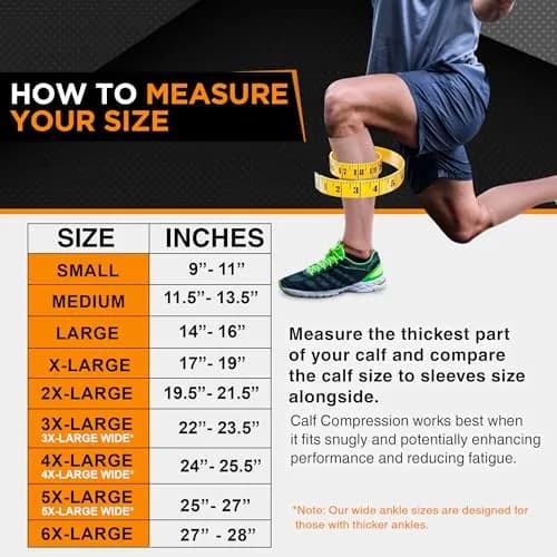 Doc Miller Compression Calf Sleeve for Men & Women 20-30mmHg | Graduated Support for Active Lifestyles thumbnail 3