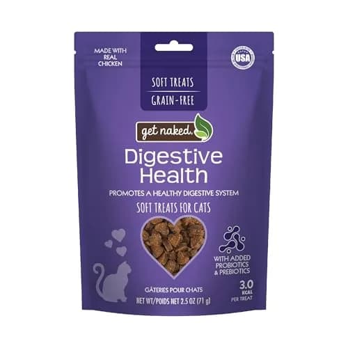 Get Naked Furball Relief Soft Cat Treats Chicken Flavor 70.8g (2.5 Oz) | Grain-Free Probiotic Support thumbnail 1