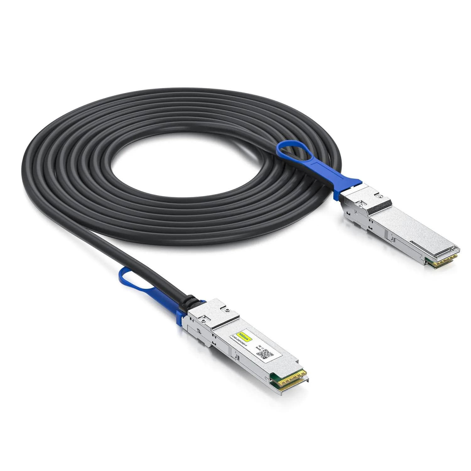 10Gtek 100GbE to 2x50GbE QSFP28 Copper Splitter Cable, 2m | High-Speed Data Center Connectivity — x1 / 100G QSFP28 / 2m
