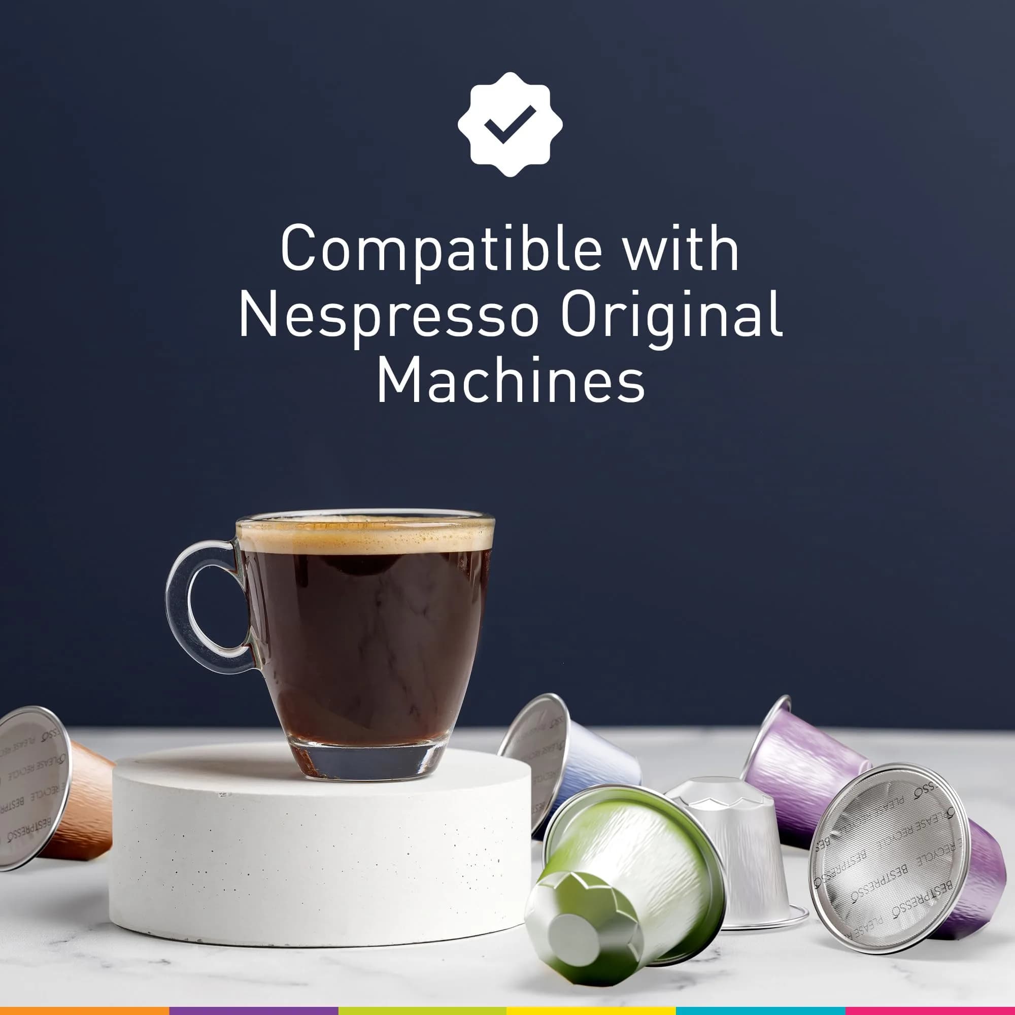 Bestpresso Caramel Coffee Pods for Nespresso Original Machine | 120 Pods, Certified Kosher & Rainforest Alliance thumbnail 2
